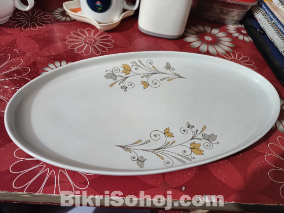 Soup bowl set 6pcs with tray